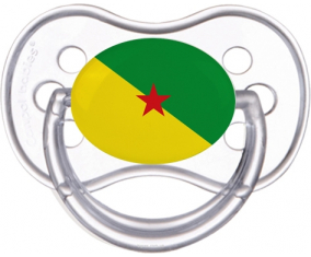 Bandera de guayana francesa anatómica Tetin Classic Transparente
