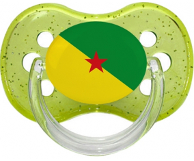 Bandera de guayana francesa verde cereza lollipop