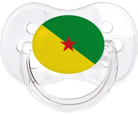 Bandera de guayana francesa clásica transparente cereza lollipop