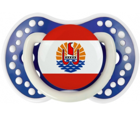 Bandera de la Polinesia Francesa lovi dynamic Fosforescente Azul Marino