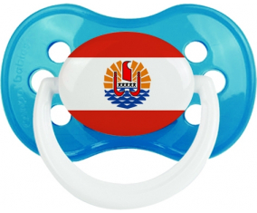 Bandera de la Polinesia Francesa Clásica Cian Anatómica Lollipop