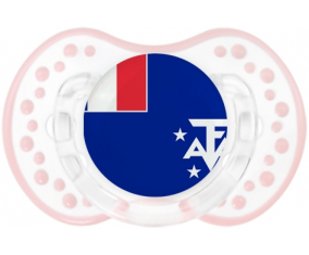 Francés Tierras del Sur Bandera Sucete lovi dynamic retro-blanco-rosa-tierno clásico