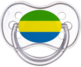 Bandera gabon classic transparente anatómica lollipop