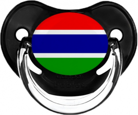 Gambia bandera clásica negro piruleta fisiológica