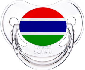 Bandera de Gambia clásica transparente piruleta fisiológica