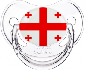 Bandera de Georgia clásica transparente piruleta fisiológica