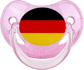 Bandera alemana Physiological Tetine Glitter Rose