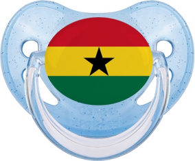 Bandera de suceto fisiológico de lentejuelas azules de Ghana