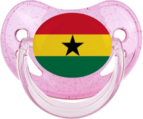 Ghana dragón dragón bandera brillo rosa