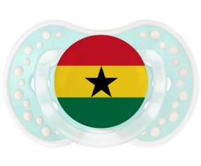 Bandera tetina de Ghana lovi dynamic clásico retro-turquesa-laguna