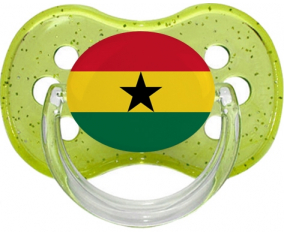 Bandera de Ghana verde lentejuelas lollipop