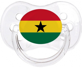 Ghana bandera clásica transparente cereza lollipop