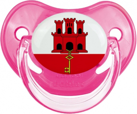 Bandera de Gibraltar Clásica Piruleta Fisiológica Rosa