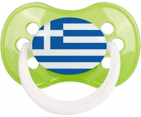 Bandera Grecia Clásica Piruleta Anatómica Verde