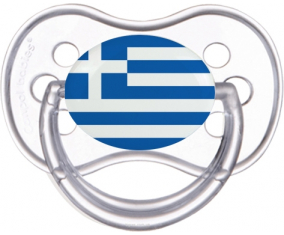 Bandera griega clásica transparente anatómica lollipop