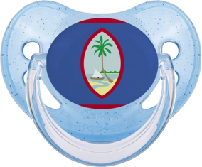 Bandera de Guam Azul Lentejuelas Piruleta Fisiológica