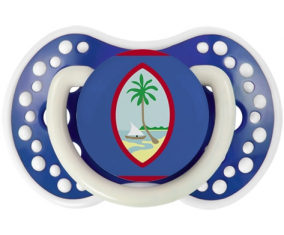 Bandera de Guam Lollipop lovi dynamic azul marino fosforescente