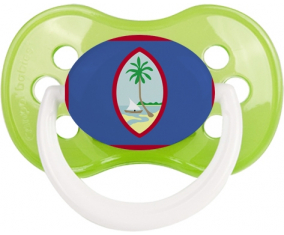 Bandera de Guam Clásica Piruleta Anatómica Verde
