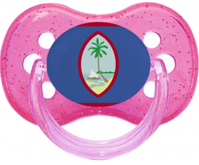 Bandera de purpurina de cereza tetina de Guam