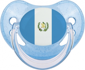 Bandera de Guatemala Lentejuelas Azules Tetina Fisiológica