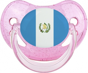 Bandera de Guatemala Rosa de brillo tetino fisiológico