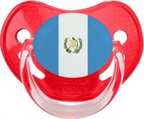 Bandera de Guatemala Lentejuelas Rojas Tetina Fisiológica