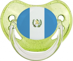 Bandera de Guatemala Lentejuelas Verdes Tetina Fisiológica