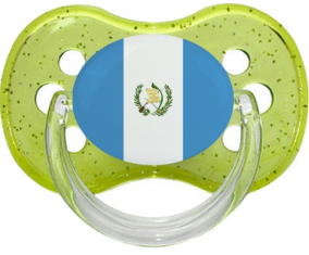 Bandera de Guatemala chupa lentejuelas verde cereza