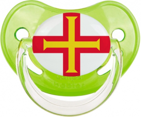 La clásica bandera de suceto verde de Guernsey