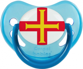 Bandera del Dragón Guernsey Fosforescente Azul