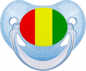 Bandera de Guinea Bissau Piruleta Fisiológica Azul con Lentejuelas