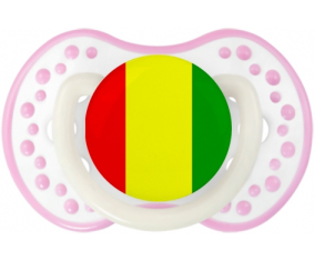Bandera de Guinea Bissau lovi dynamic fosforescente blanco-rosa