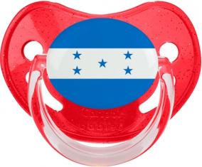 Honduras abandera tetina fisiológica de lentejuelas rojas
