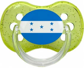 Bandera de lentejuelas de cereza verde de Honduras