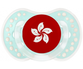 Bandera de Hong Kong Tetine lovi dynamic clásico retro-turquesa-laguna