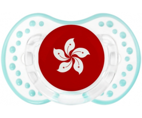 Bandera de Hong Kong Tetine lovi dynamic clásico retro-blanco-laguna