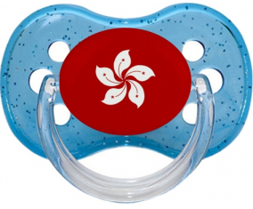 Piruleta de brillo de cereza azul bandera de Hong Kong