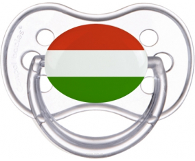 Bandera húngara anatómica tetina clásica transparente