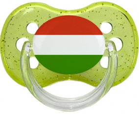 Bandera húngara verde cereza brillo Lollipop