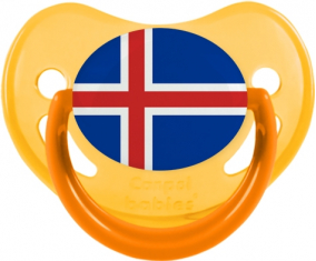 Bandera del Dragón de Islandia Amarillo Fosforescente