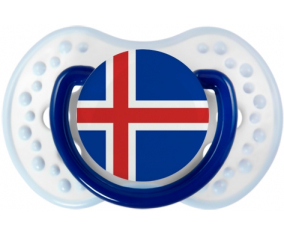 Bandera de Islandia Lollipop lovi dynamic clásico azul marino-blanco-azul