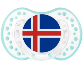 Bandera lollipop de Islandia lovi dynamic clásico retro-laguna blanca