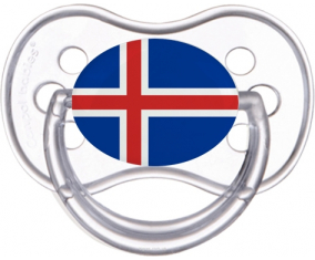 Islandia Clásico Transparente Anatómico Lollipop Bandera