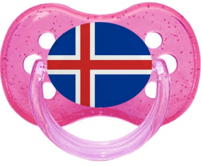 Bandera de Islandia Tetine Cherry Glitter