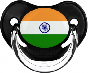 Bandera india bandera clásica negra tetina fisiológica