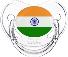 Bandera india clásica transparente tetina fisiológica