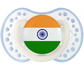Bandera india de suceto lovi dynamic clásico cian blanco