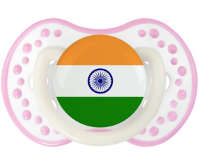 Bandera india de suceto lovi dynamic fosforescente blanco-rosa