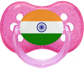 La bandera de la India chupa la rosa de brillo de cereza
