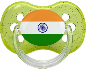 Bandera india chupa lentejuelas de color verde cereza